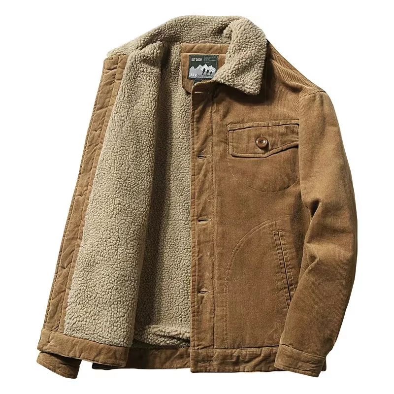 UrbanCord Plus Velvet Winter Parka For Men khaki 4xl