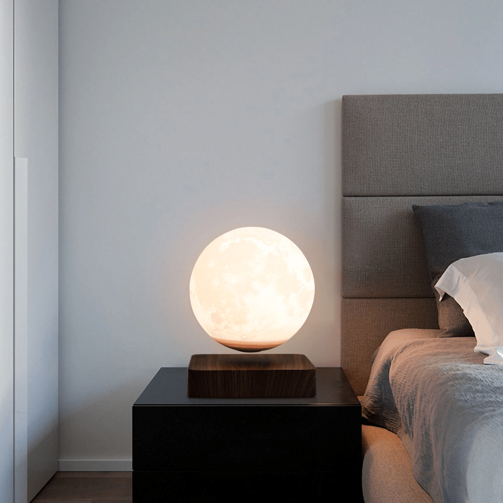 Levitating Floating Moon Lamp, 3D Printing Magnetic Night Light Table Decor Levitating Floating Moon Lamp, 3D Printing Magnetic Night Light Table Decor