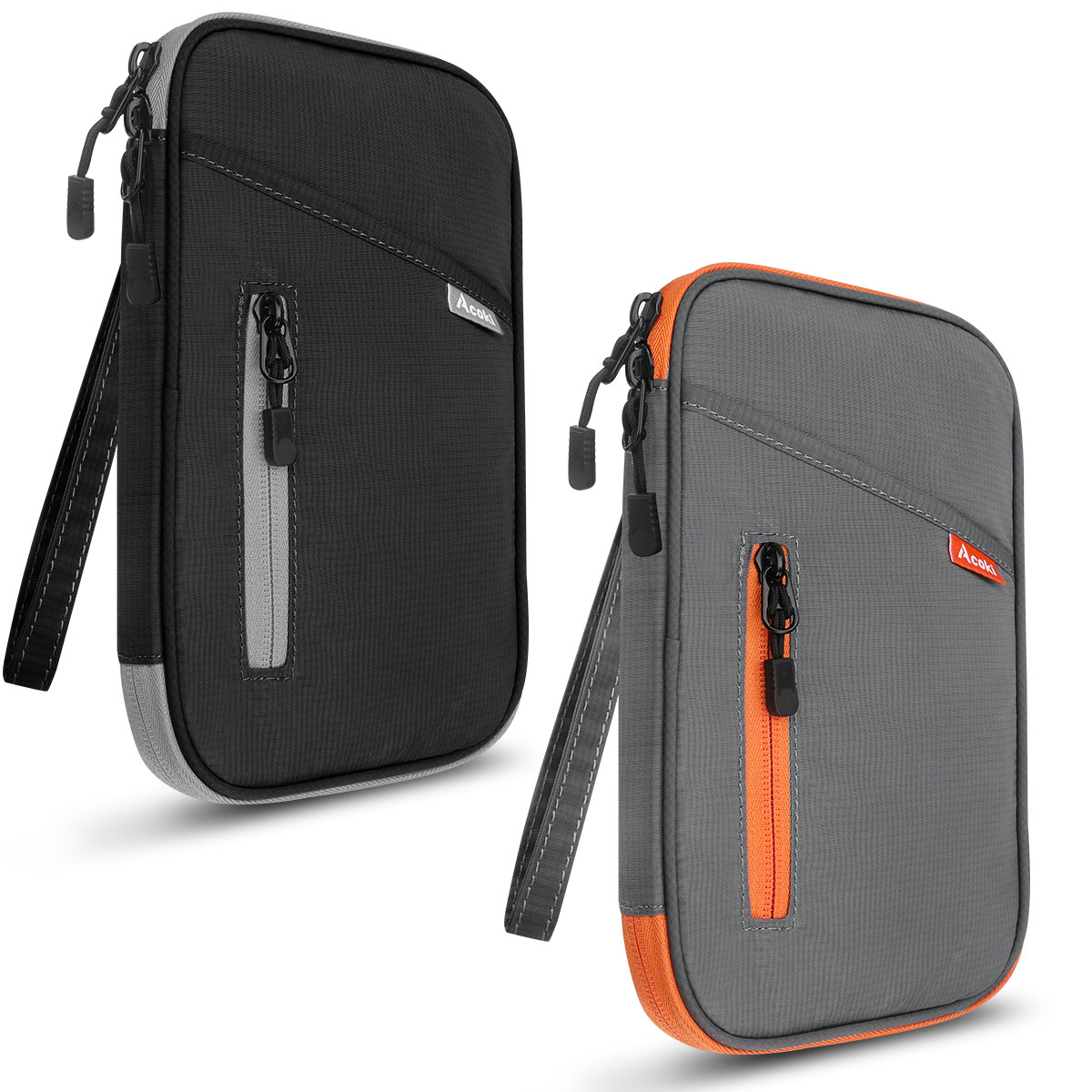 Travel Wallet Family Passport Holder Organizer For Tickets, Cards Cash & Holiday Essentials Case Cover black