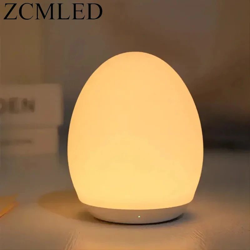7 Color RGB Rechargeable Touch Night Lamp warm White Color usb Plug