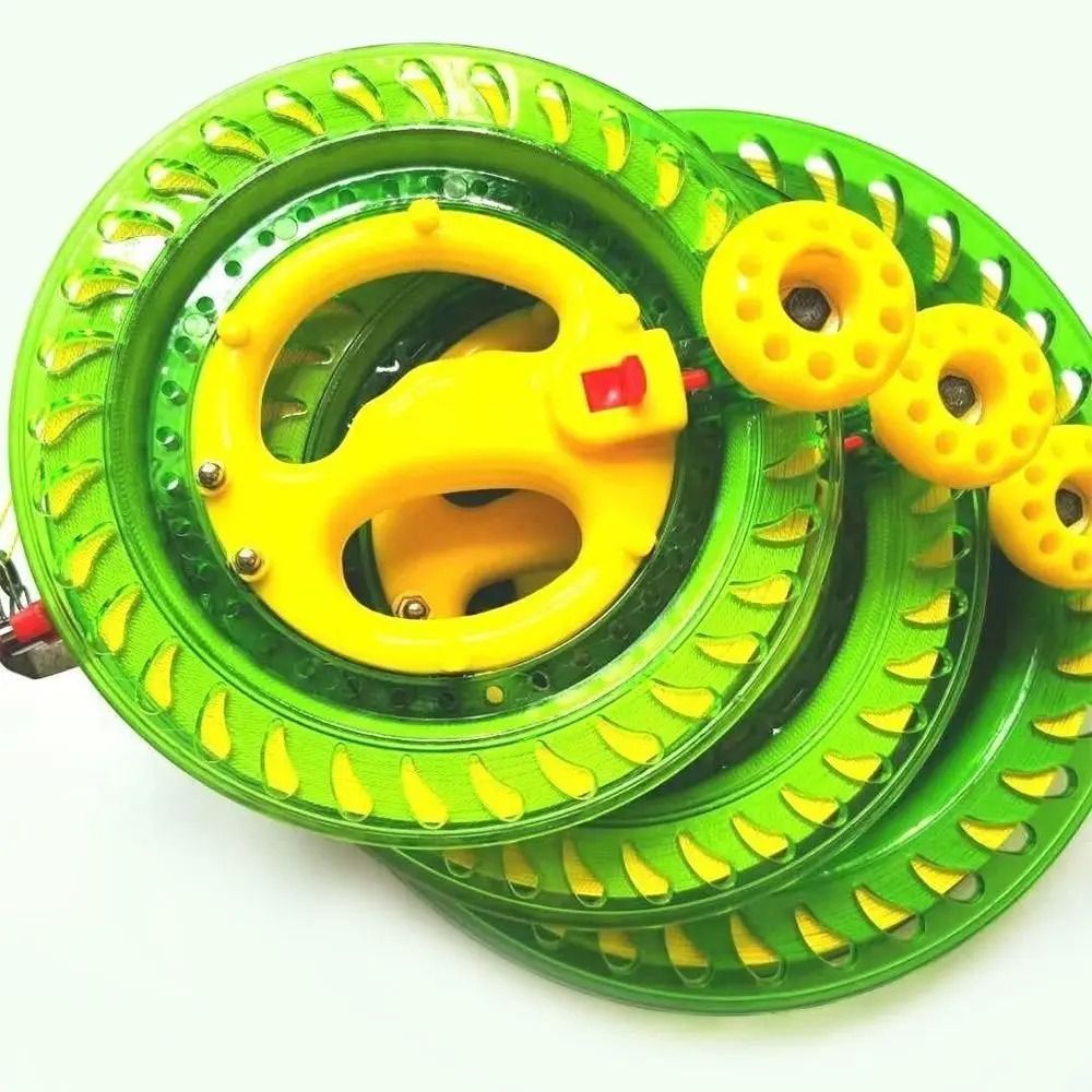 Fire Wheel Kite Reel Winder With Grip Handle 150 To 500M Line blue B(16 Cm X 150 M)