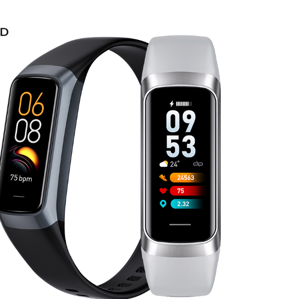 Smart Fitness Tracker Watch With Body Temperature Monitor & Waterproof Design Sports Smartwatch For Men & Women black