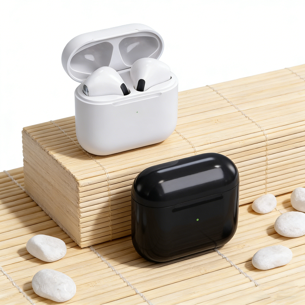 Wireless Bluetooth Earphones With Mic & Touch Control Stereo Headset For Clear Calls And Music black