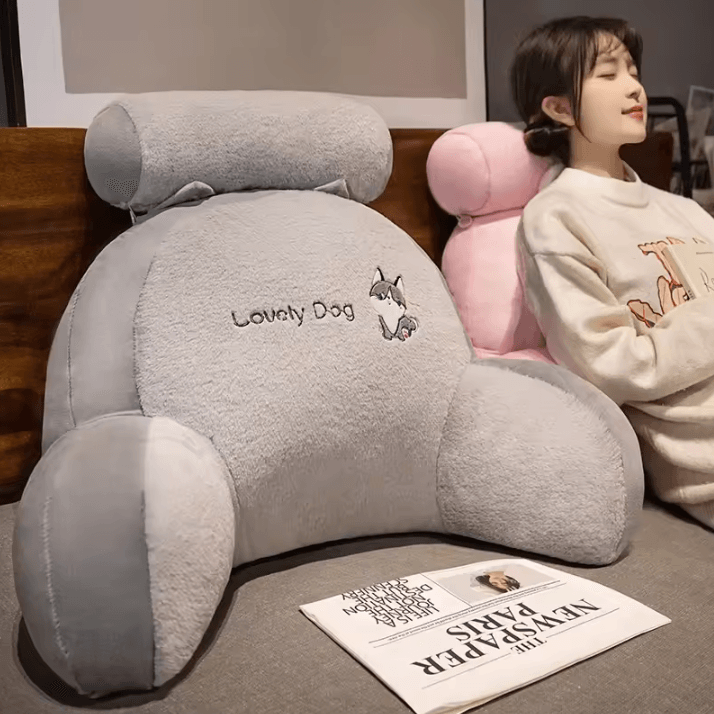 CloudRest Support Backrest Pillow Plush Bed & Sofa Waist Protection Cushion dinosaur 23.6 17.7 7.9 In