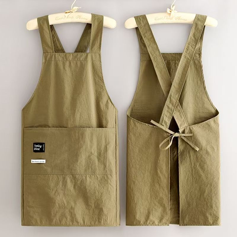Adult Household Waist Apron, Waterproof Oil Resistant, Catering Workwear black
