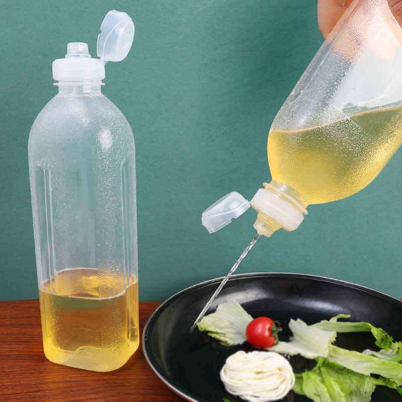 Squeeze Seasoning Bottles, High Temperature Oil Resistance Soy Sauce Oil Control Bottle, Multifunctional Oil Bottle 300ml