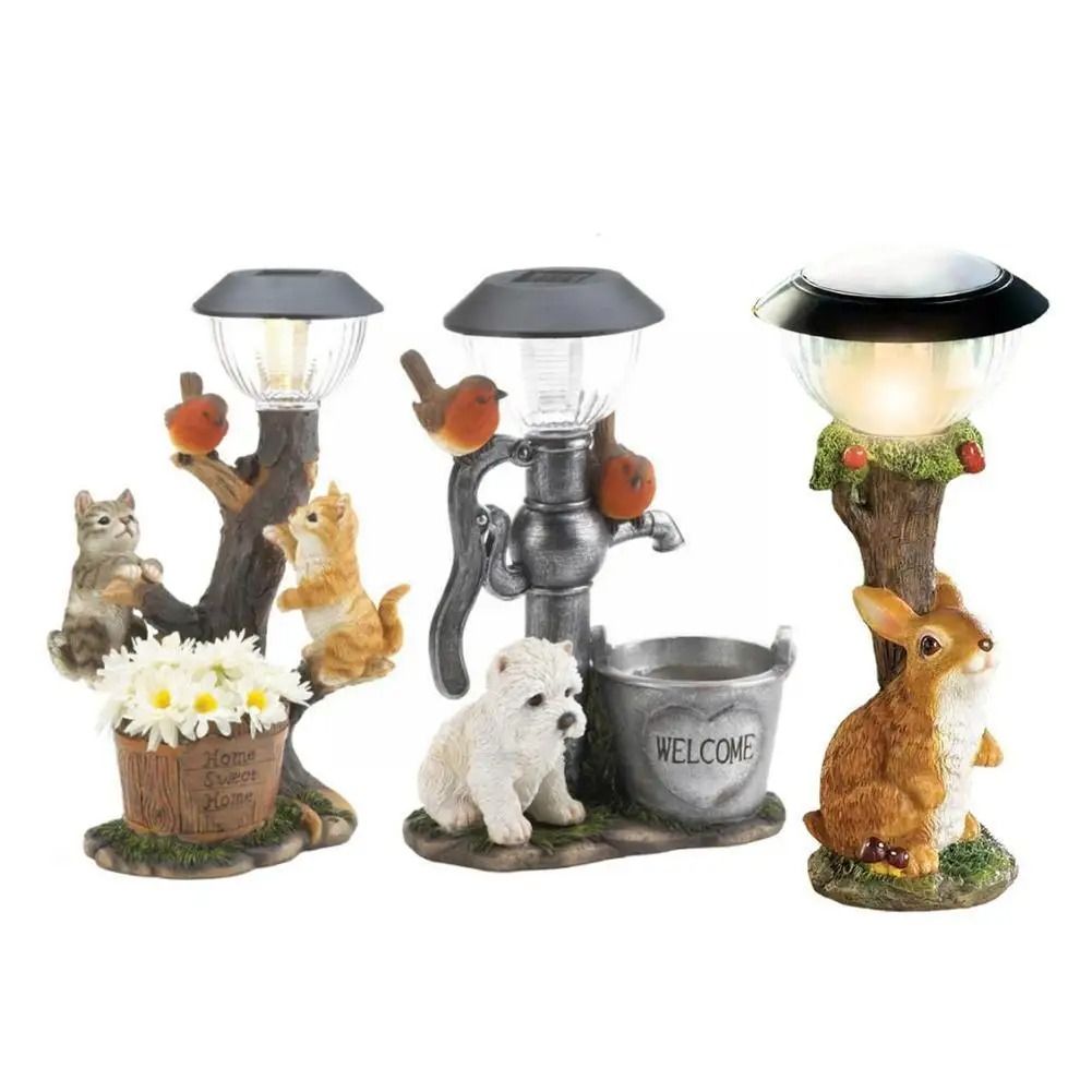 PetGlow Solar Animal Garden Light Cat Dog Decorative Window Climbing Statue a 0 5 W