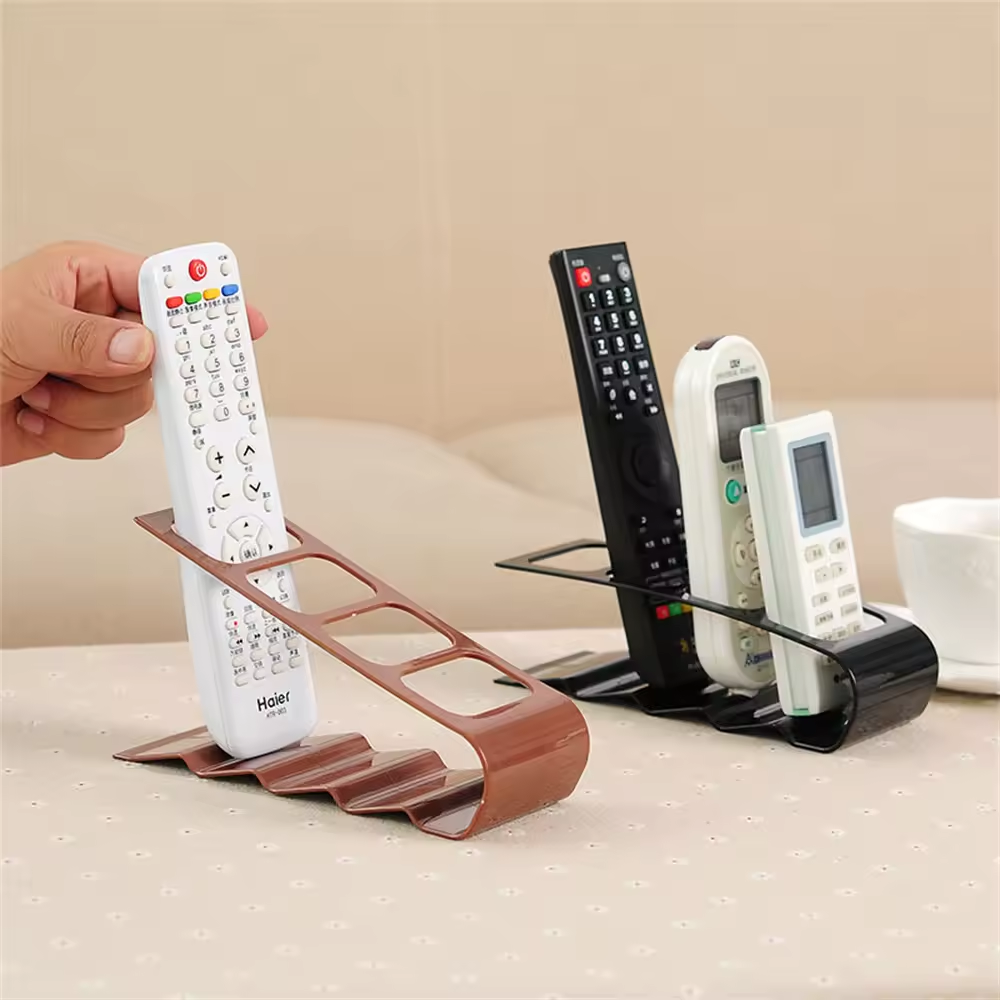 Remote Control Holder Stand For TV, Home Appliance Storage Rack, Desktop Bracket For Living Room, Office beige