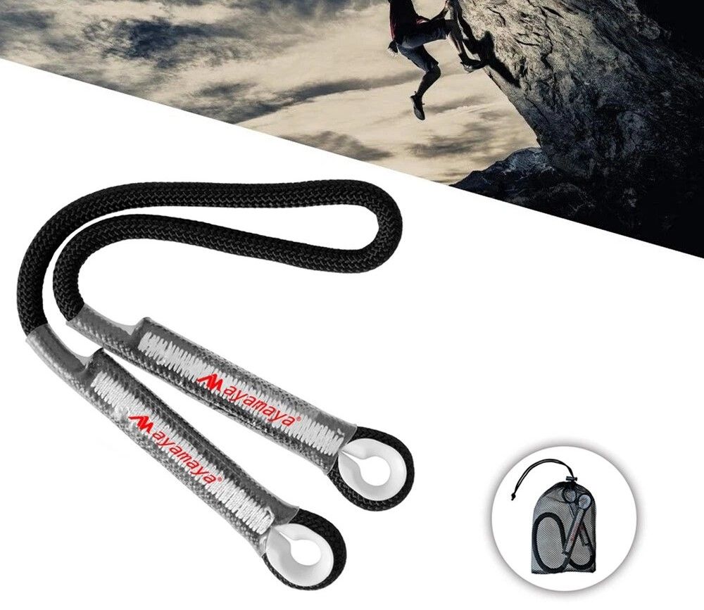 High Strength Prusik Cord, Pre Sewn Loop For Climbing, Arborist Rope, Mountaineering, Strength For Rescue 30in