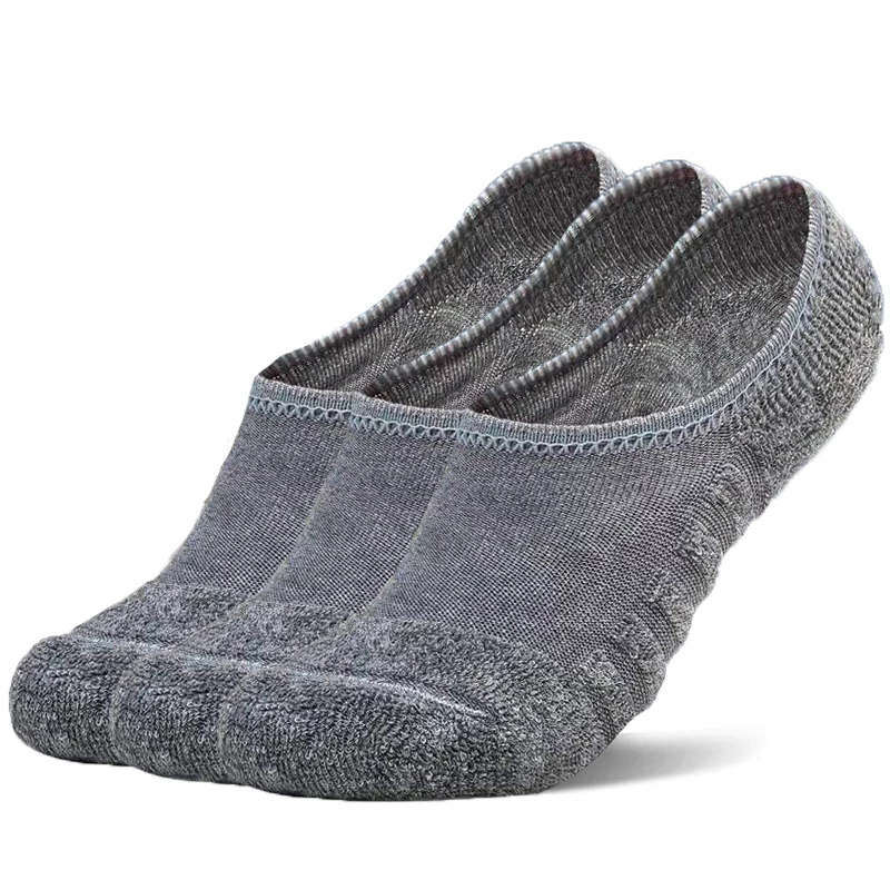 Pairs Men's Cotton Boat Socks, Anti Slip, Breathable, Invisible & Plus Size white