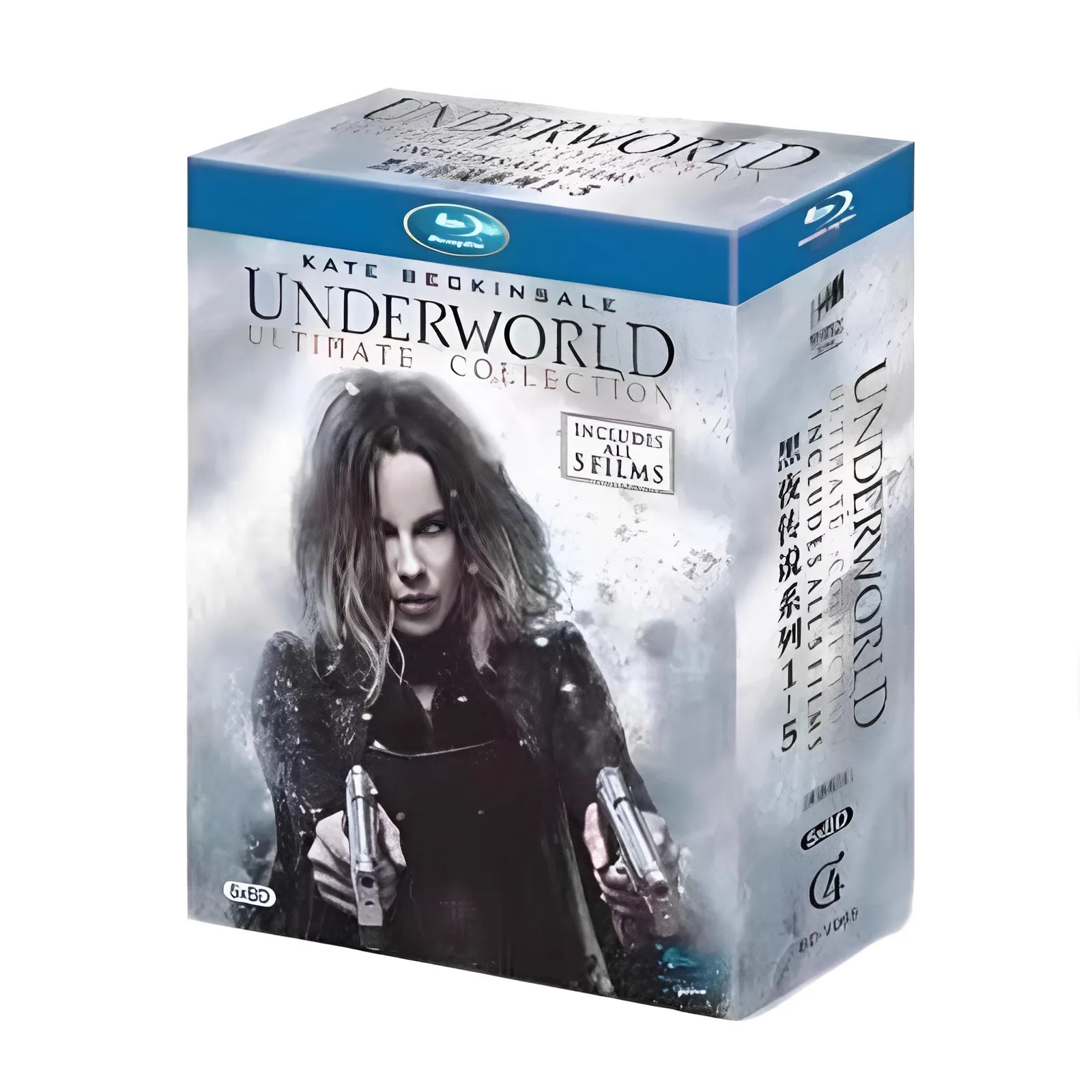 Disque Blu-ray en boîte édition collector Underworld 1-5