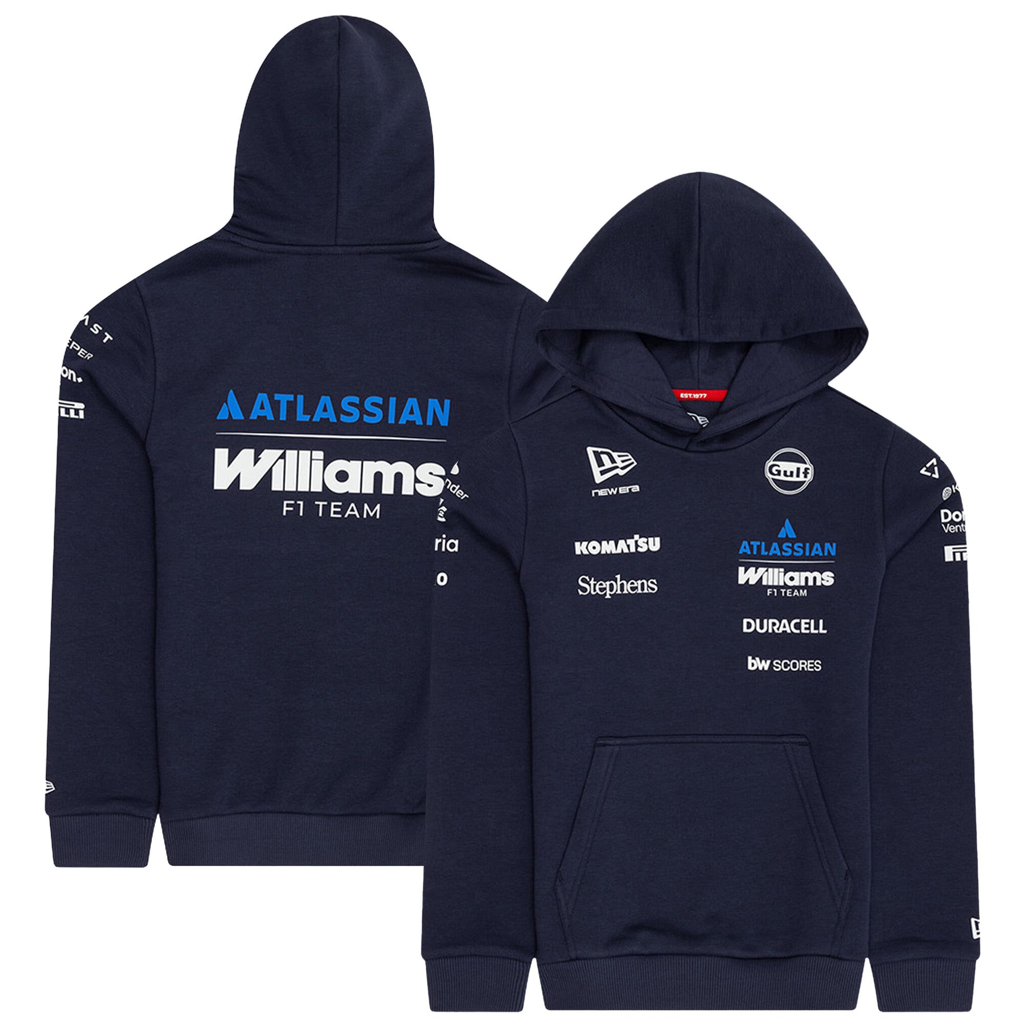 Sweat à capuche réplique de l'équipe Williams Racing New Era - Enfant - unisexe Taille: 9-10 Years