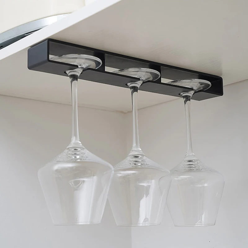 Home Kitchen Tools Bar Weingutensilien Nicht perforierter Weinglashalter aus Kunststoff Weinglashalter Image