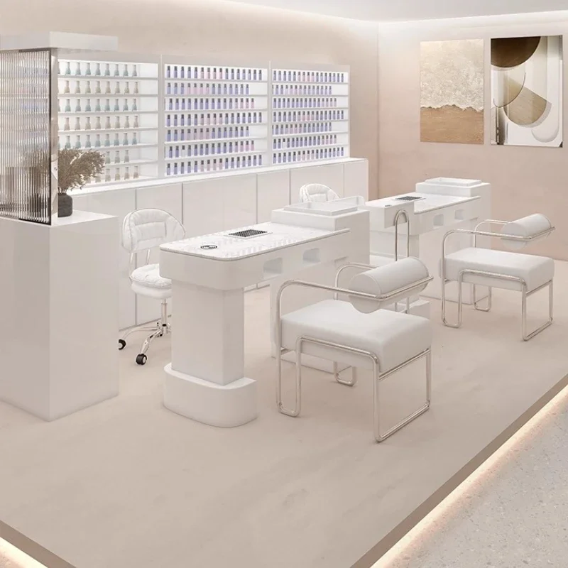 Professioneller Manikürist-Tisch, Salonausrüstung, Möbel für Ästhetik und Schönheit, Tisch für Maniküre, Stuhl für Nägel, kleiner Tisch