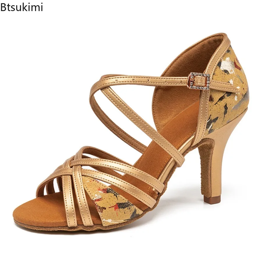 Hohe Qualität Frauen Tanzschuhe Mädchen Ballsaal Latin Dance Schuhe Ladies Samba Tanzschuhe Tango Performance Schuhe Salsa Sandalen