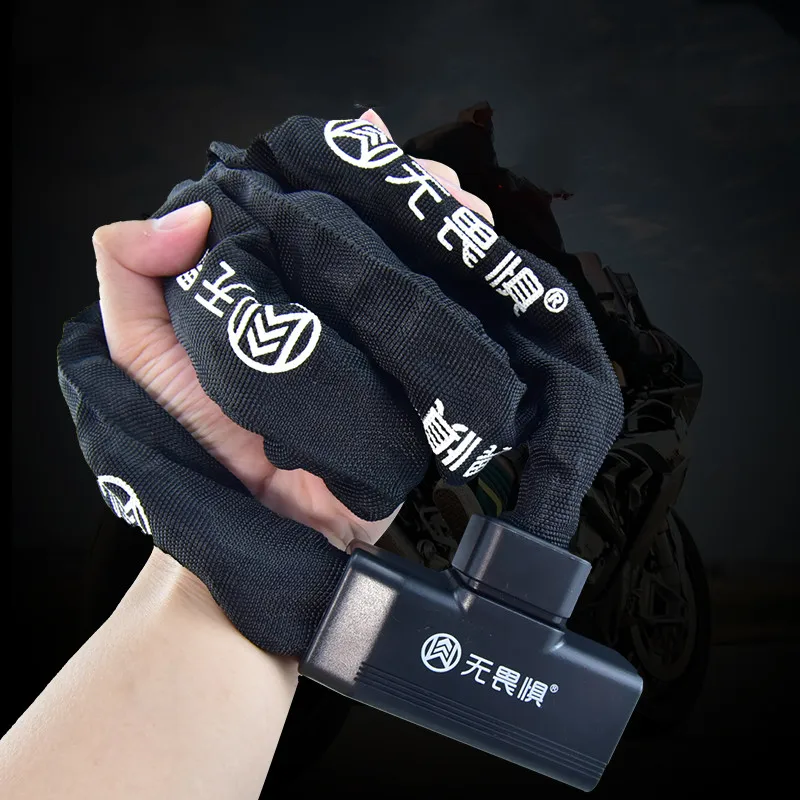 Verdicktes Kettenschloss, Mountainbike-Schloss, Fahrradschloss, Motorradbatterie, Diebstahlsicherung für Elektrofahrräder, Türschloss Image