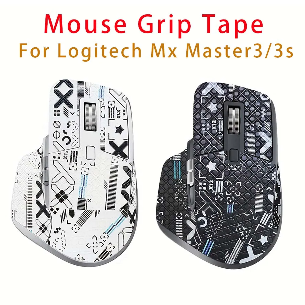 Maus-Griffband für Logitech Mx Master 3 3s, kabelloser Mausaufkleber, Eidechsenhaut, saugen Schweiß, rutschfest, vorgeschnitten, einfache Installation, keine Maus Image