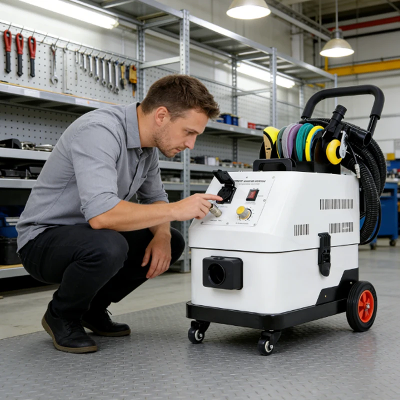 Ranlraka Hochwertige Trockenschleifmaschine mit Staubabsaugung und Großer 20L Saugkraft für die Automobilindustrie Image