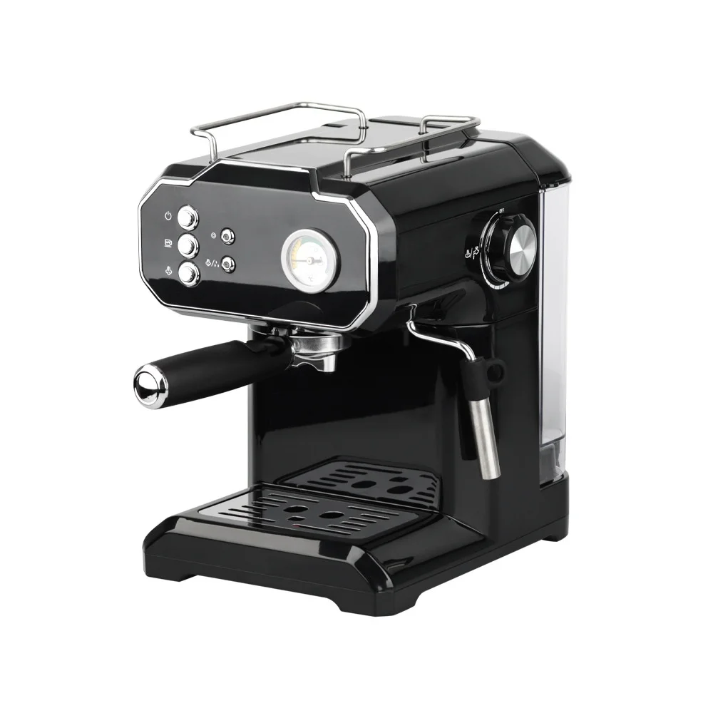 Espressomaschine mit Milchaufschäumer und 1,8L Kapazität - Halbautomatische Kaffeemaschine für Latte, Cappuccino und Espresso Image
