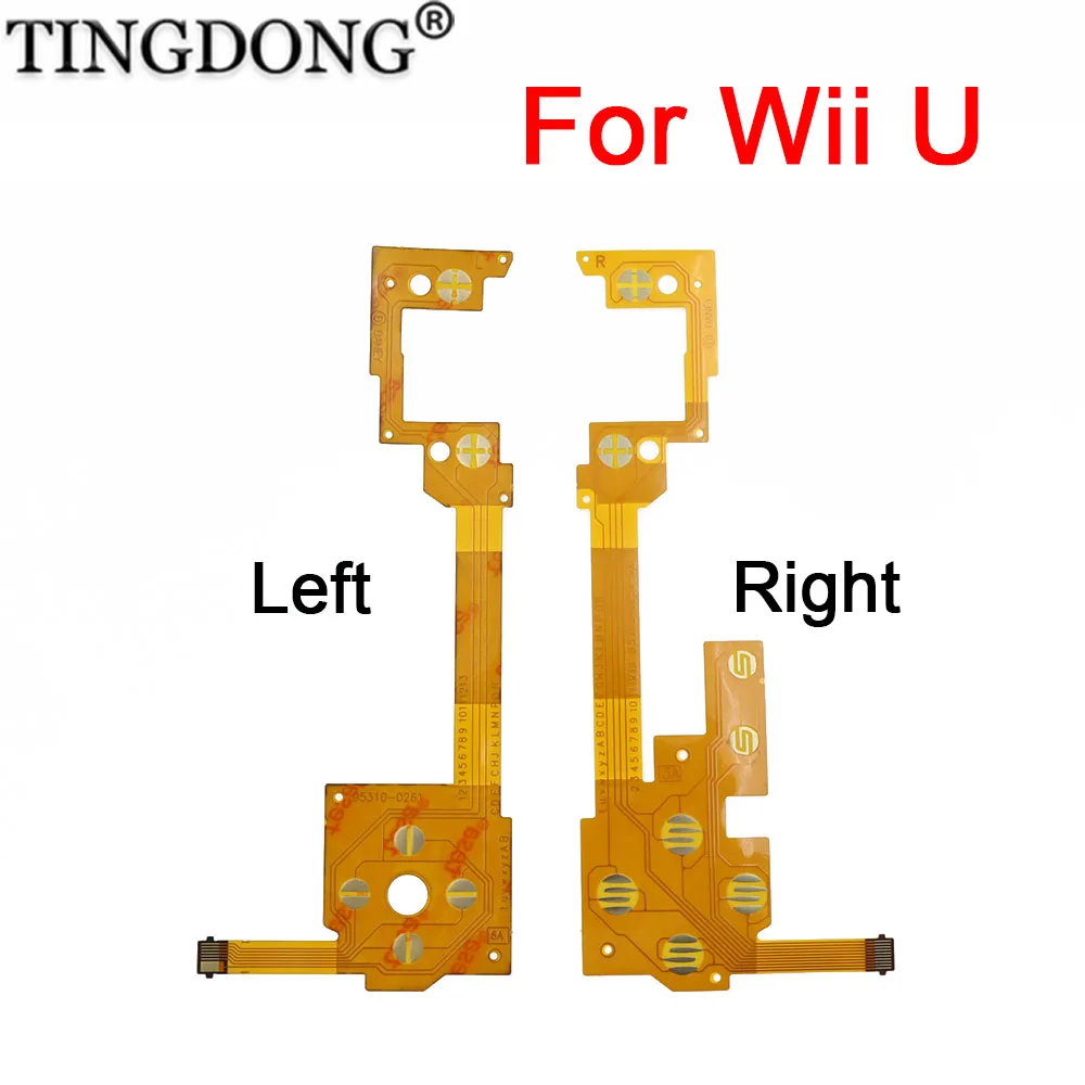 Leitfähige Folie für Links- und Rechtsseiten des Wii U Gamepad-Controllers, Tasten-Flexkabel, Flachbandkabel Image