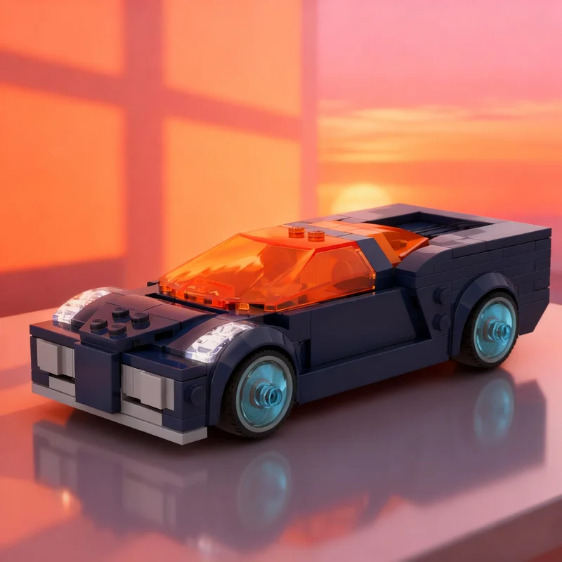 264-teiliges MOC Reverb Hot Wheels Acceleracers City Champions Modellbausatz Spielzeug Architektur Weihnachtsgeschenke Bildungs-Bausteine Image