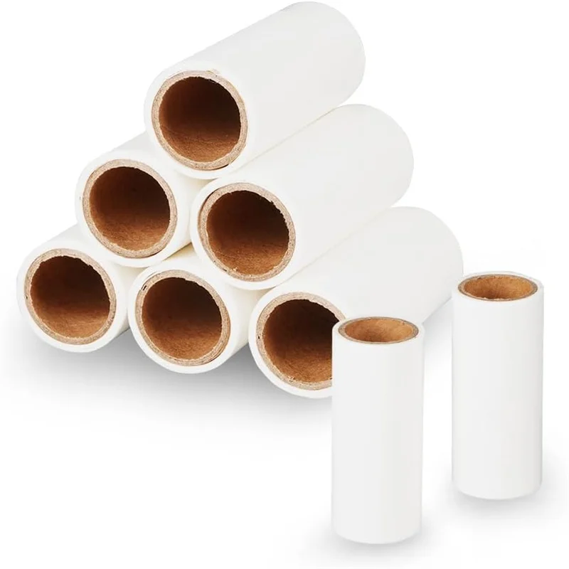 3/6 Stück Abreißbare Klebepapier-Reinigungsrollen, Klebepapier-Tierhaar-Entferner-Rollen, Abreißbare Fusselrolle Zubehör Image