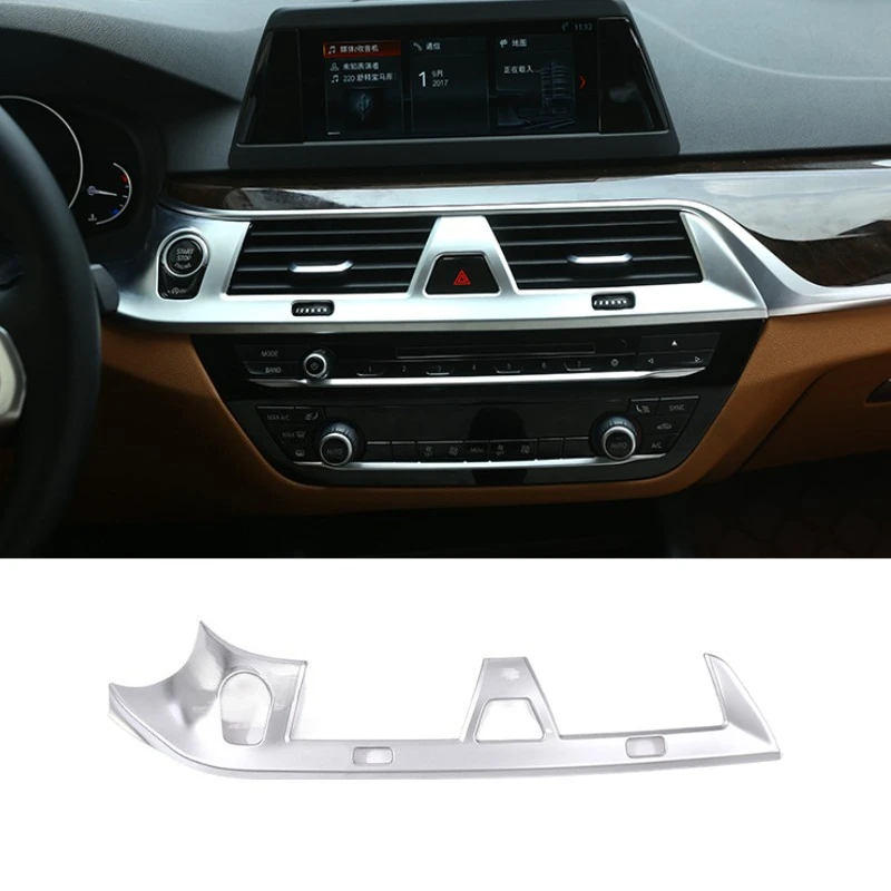 Für BMW 5er G30 18-23 ABS Carbon-Faser Auto Mittelkonsole Klimaanlage Lüftungsauslass Rahmenabdeckung Zierleiste Auto-Zubehör LHD Image