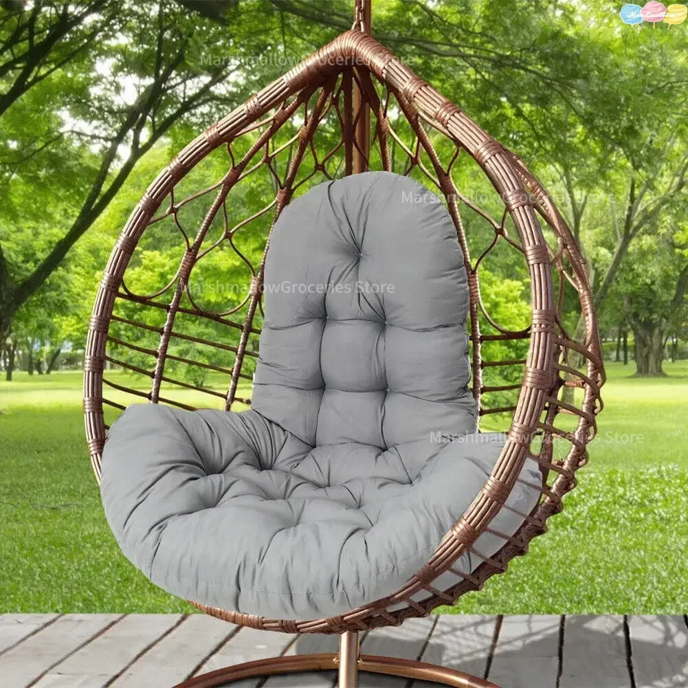 Garten-Hängesessel-Sitzkissen für den Außenbereich, Hof-Hängeschaukel-Stuhlkissen, Rattan-Stuhl, weiches, bequemes Kissen, NoChair
