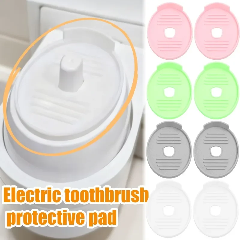 Wasserdichte Ladematte für elektrische Zahnbürsten, Kunststoff-Abflussschale, hygienische Basisabdeckung für die Mundpflege vor Schmutz und Rückstände Image