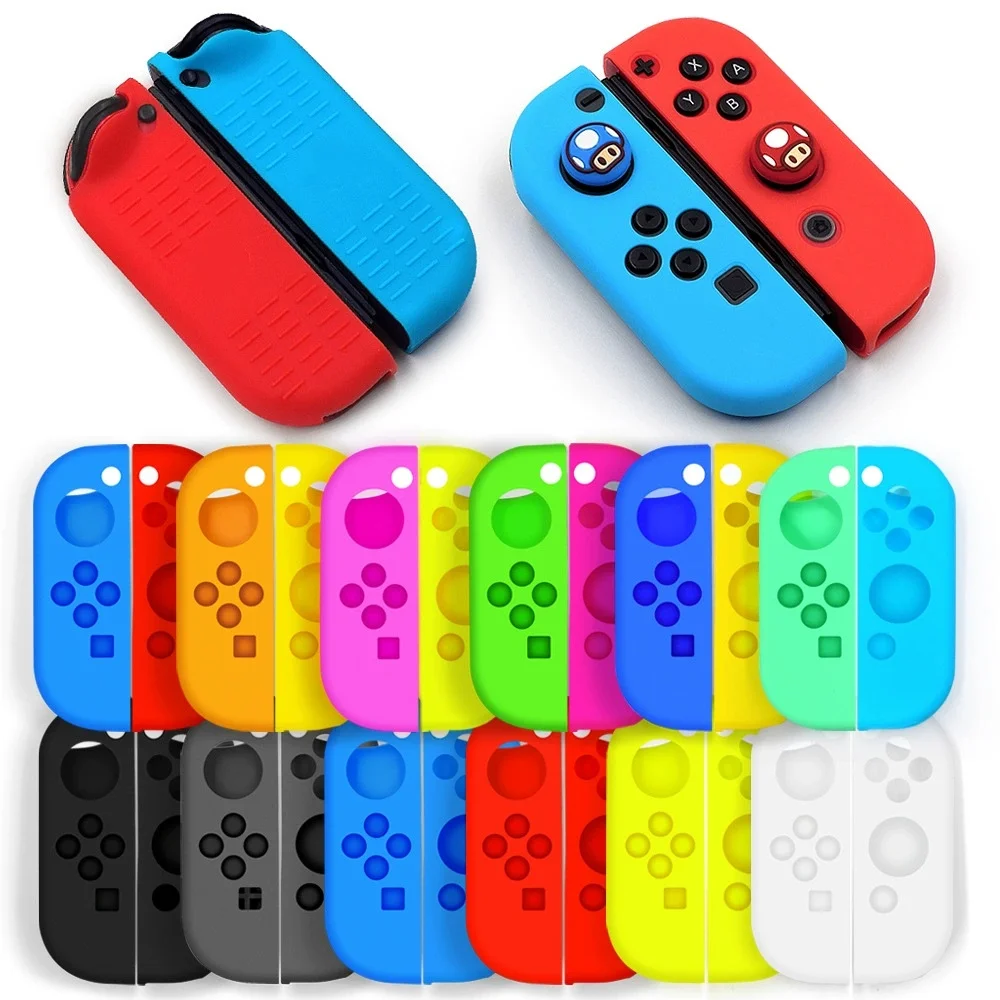 Switch 1 JoyCon Hülle Silikon Schutzhülle Kompatibel mit Switch 1/Switch 1 OLED JoyCon Controller Fallschutz Halterung Hülle Image