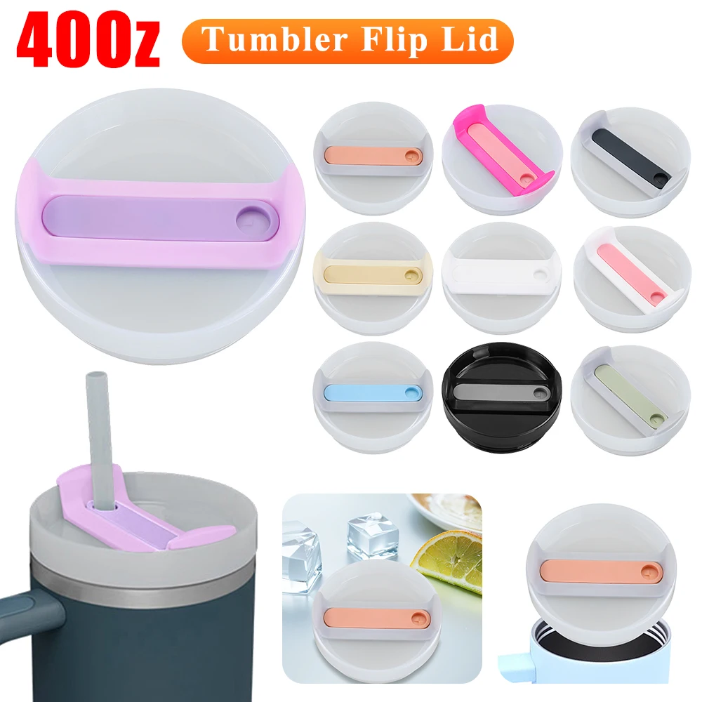 40 Oz Stanley Thermoflaschenhülle, Kaffeetassen-Flip-Strohhalmdeckel, Ersatz-Auslaufsichere Becherdeckel, Tumbler-Deckelzubehör Image