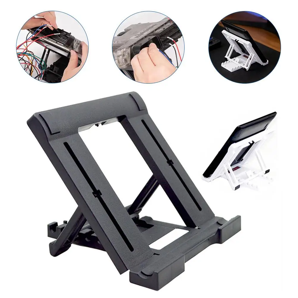 Tablet-Halter, faltbarer Ständer, universelle Halterung, Mini-Unterstützung, Schwarz, für Kinder, horizontal, vertikal, langlebig, Aufladen, Gaming-Video Image