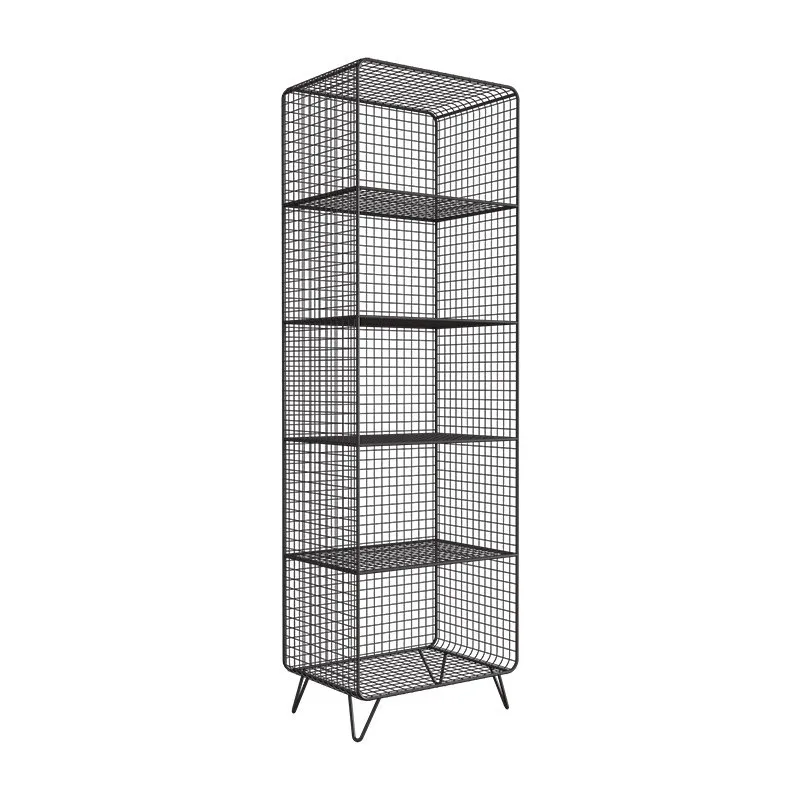 Gitterregal Bodenhohes Bücherregal Bekleidungsgeschäft Ausstellungsregal Taschen-Handtuch-Schal-Vitrine Gitterschrank Bücherregal Image