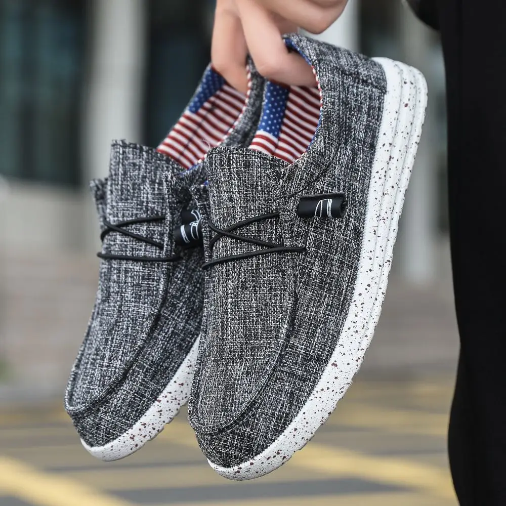 Geruchsfreie Leinenschuhe, Größe 46, Herren-Slipper, Mokassins, Clip-Loafer, lässige Bootsschuhe für Herren, prägnante Espadrilles, atmungsaktiver Business-Schuh
