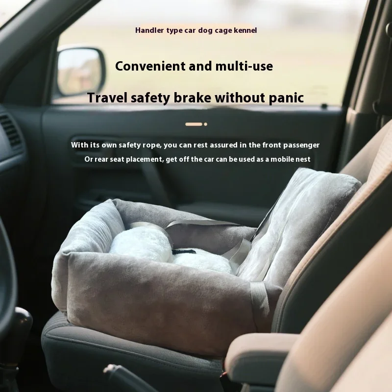 Hunde-Autobett Haustier-Sitz Multifunktionales Tragbares Sofa Haustierbett Schlafunterlage Faltbares Winter-Warmes Katzennest