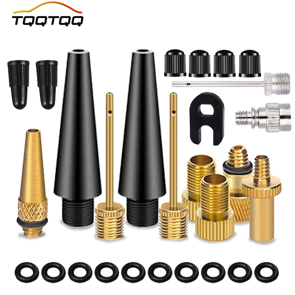 Fahrrad Presta Schrader Ventil adapter, Messing Fahrrad pumpen adapter, Kugel pumpen nadel, Ballon aufblasbares Spielzeug Düsen füller Adapter Image