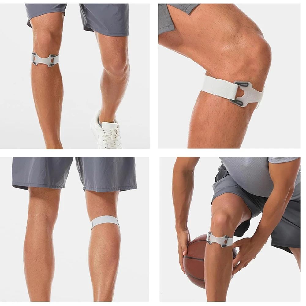 1 Stück Patellasees-Stützgurt, Kniebandage, Patellaband zum Laufen, Wandern, Basketball, Fitnessstudio, Fitness, Tennis, Badminton, Radfahren Image
