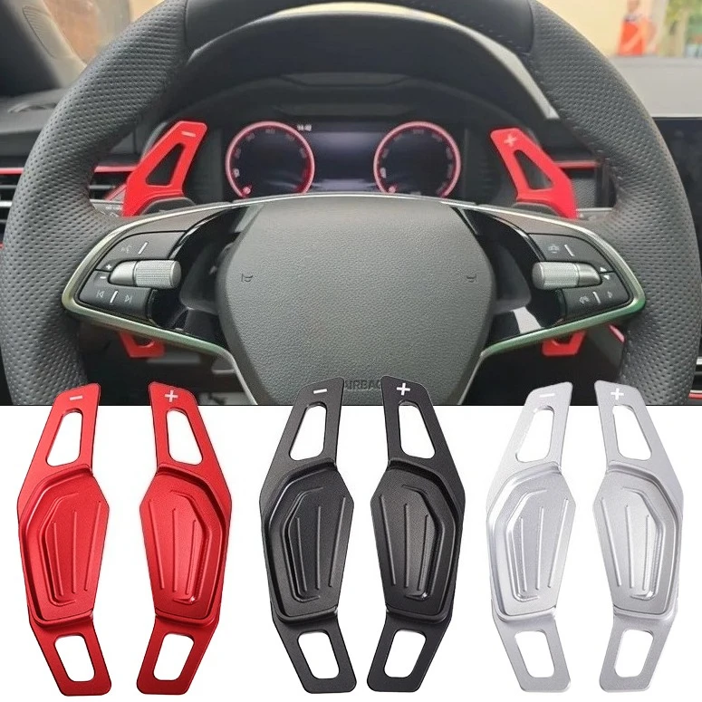 Levette del Cambio per Skoda ENYAQ iV Octavia Scout RS VRS A8 MK4 Karoq Kodiaq 2021 Sportline, Estensione del Volante per Cambio DSG