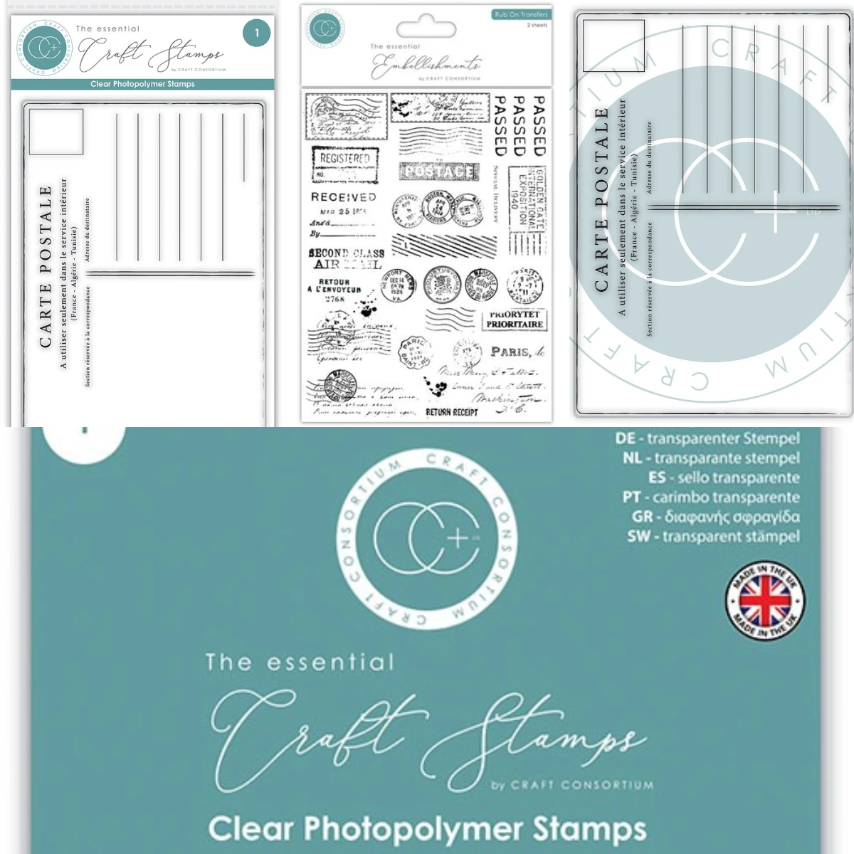 Rub-On-Transfers – Briefmarken für DIY-Scrapbooking, Basteln, Fotoalbum-Vorlage, handgefertigte Dekoration, 2026 neu Image