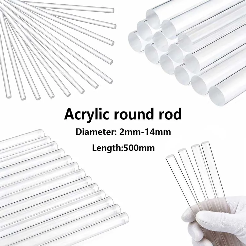 1-5 Stück transparente Acryl-Lollipops-Sticks, wiederverwendbar, für Süßigkeiten, Desserts, Schokolade, Backwaren, Cupcake-Topper, Sticks, für Zuhause und Küche Image