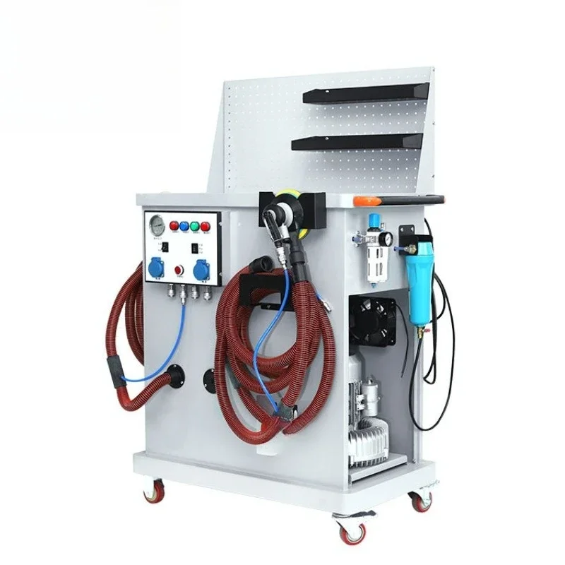 Industrielle mobile staubfreie Trockenmühle für die Automobilindustrie, pneumatische Absaugung, Lackierung, Schleifen von Asche, Schleifpapier, elektrischer Schleifer Image