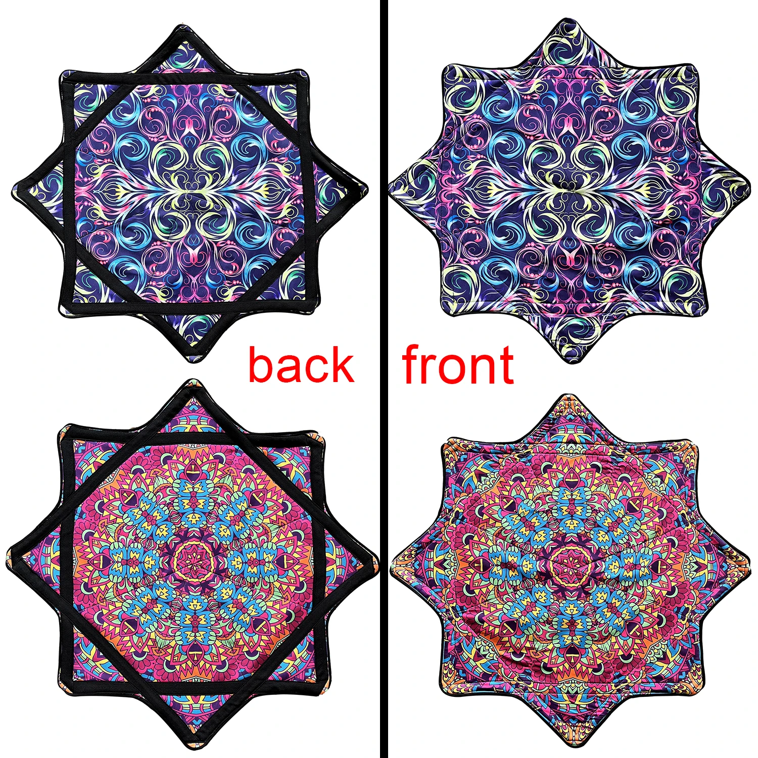 Dapo Spinning Dance Handtuch aus Lycra, achteckiges Schal-Handtuch, fliegendes Handtuch, 62 cm diagonal, Spinning-Handtuch Image