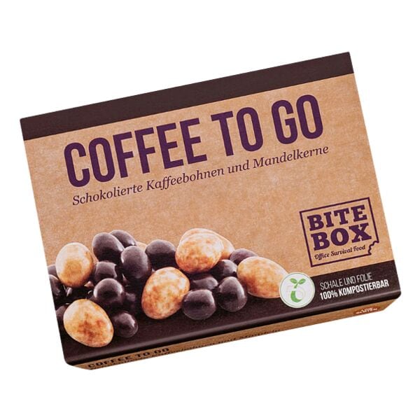 BiteBox Schokolierte Kaffeebohnen und Mandelkerne »Coffee To Go« 65 g Image