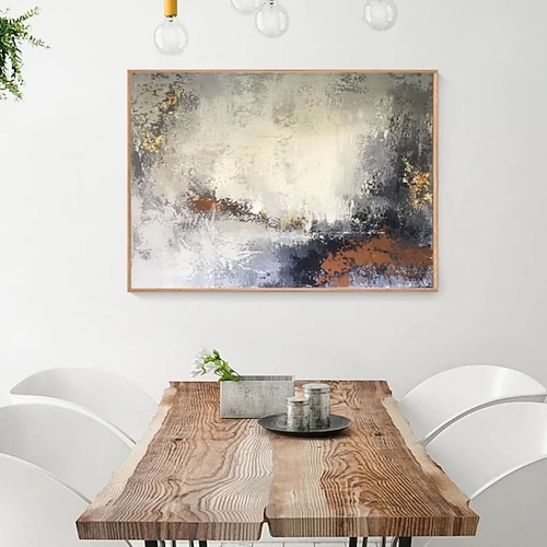 Handgefertigtes Ölgemälde auf Leinwand, Wandkunst, Dekoration, modern, abstrakt, für Wohnkultur, gerollt, rahmenlos, ungedehnt Image