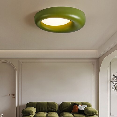 LED-Deckenleuchte dimmbar Unterputz-Deckenleuchte 72cm Harz LED-Deckenleuchte moderne runde Deckenleuchte Deckenleuchte für Wohnzimmerflur Image