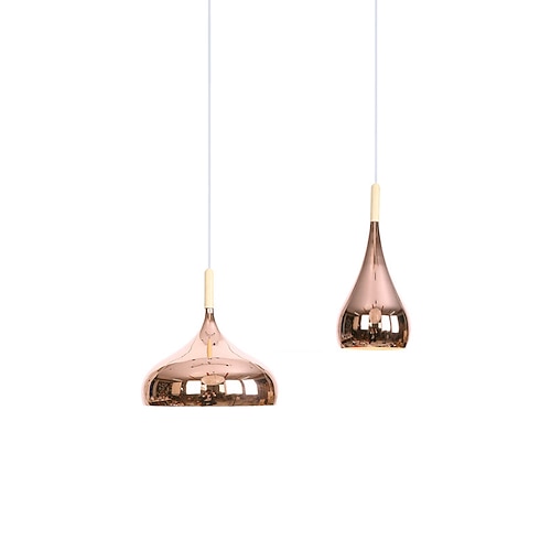 Pendelleuchte Hängelampe Insel Pendelleuchte Nachttischlampe 1/3/5 Köpfe LED Pendelleuchte moderne Roségold Chrom Galvanik Esszimmer Wohnzimmer Schlafzimmer Eisen einfache Lampen ac100-240v Image