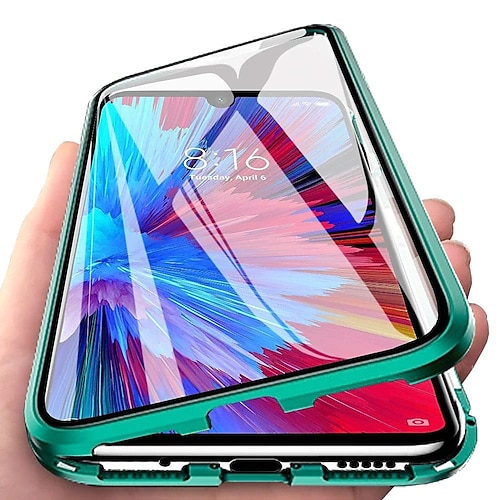 Handy Hülle Handyhüllen Für Samsung Galaxy S26 Ultra Plus A34 A54 A53 A33 A13 A32 A52 Magnetische Adsorption mit Displayschutz Magnetisch Vollschutz Transparent Gehärtetes Glas Metall Image