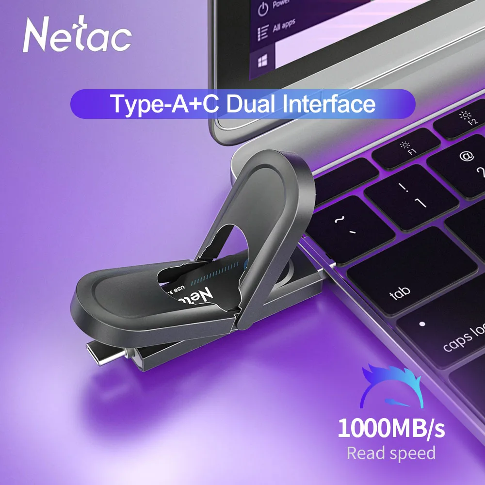 Netac USB 256 GB 512 GB 1 TB USB 3.2 Gen2 Flash-Laufwerk US9 Pendrive Typ C Typ A USB-Flash-Laufwerk Kostenloser Versand Image