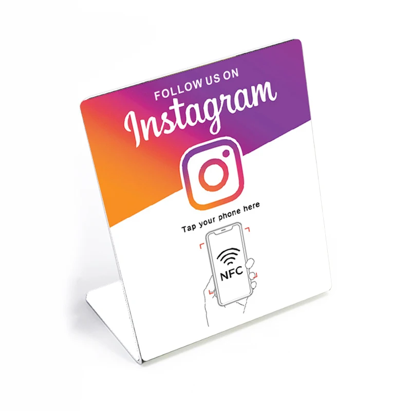 NFC Instagram Ntag215 NFC Tisch Display Stand große Größe kann leicht bemerkt werden Image