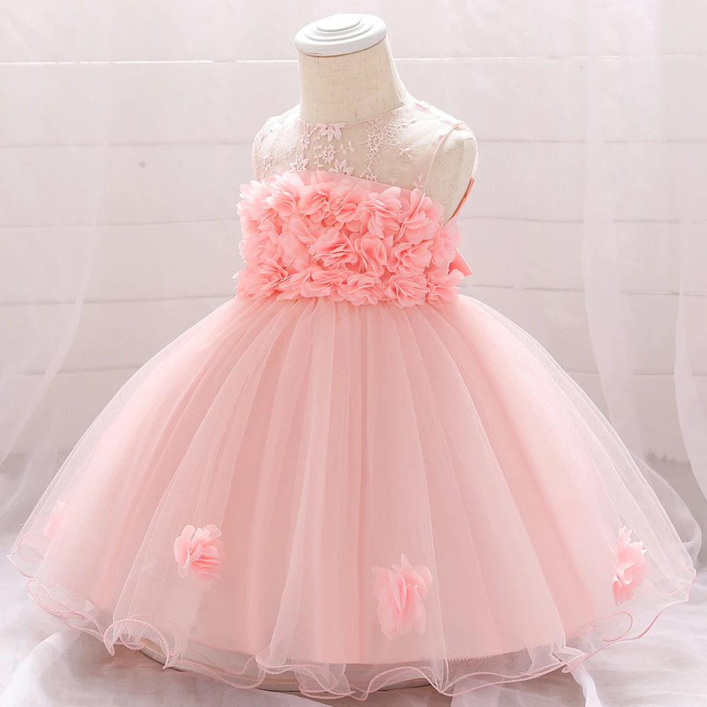 Kleinkind Mädchen Party Kleider Baby Kleid für Mädchen 1 Jahr Geburtstag Prinzessin Kleid Tauf kleid Säugling Taufe Vestidos Kleidung Image